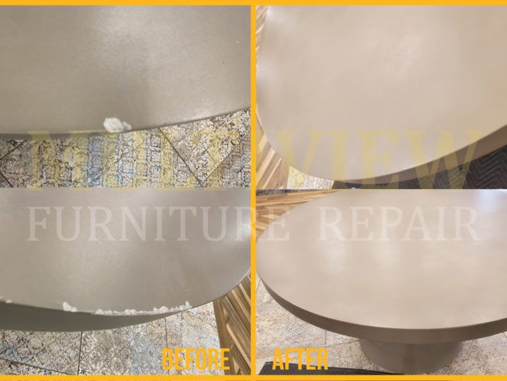 Chipped Concrete Table Repair