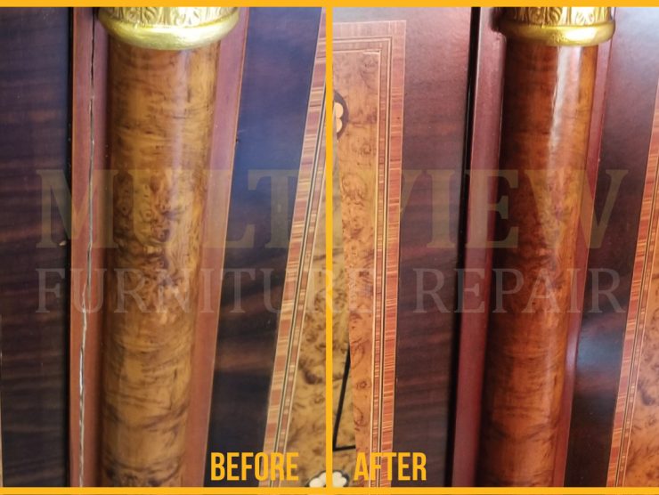 Antique Desk Cracked Panel Repair